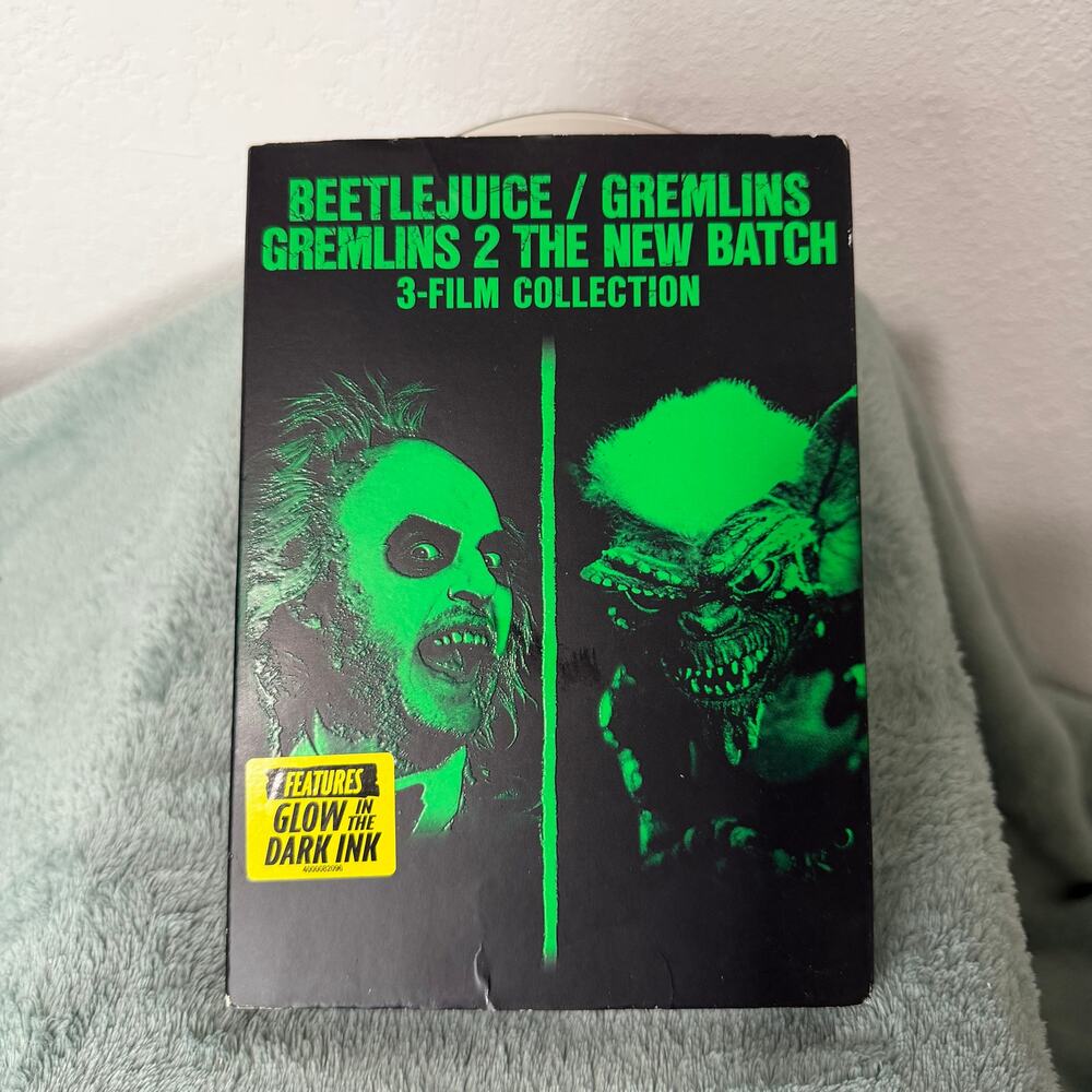 NEW Sealed 3 Film Collection: Beetlejuice Gremlins 1 & 2
